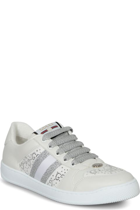 ウィメンズ Gucciのスニーカー Gucci Screener Crys White-grey Sneakers