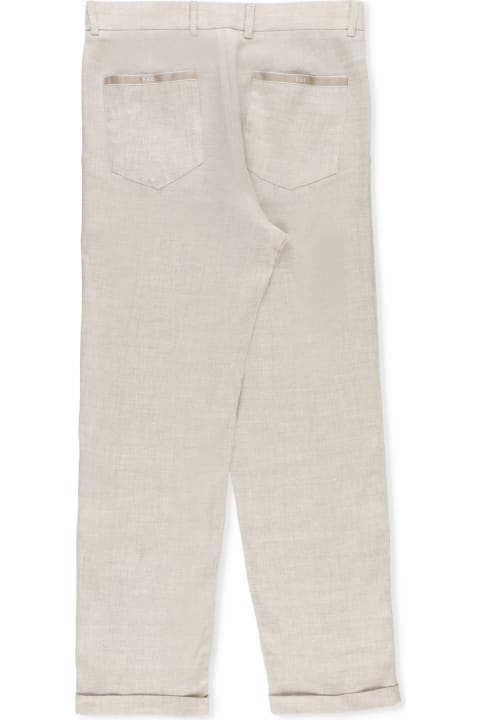 Fay for Kids Fay Linen Trousers