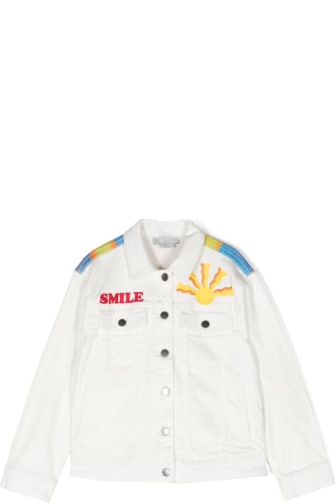 Coats & Jackets for Boys Stella McCartney Kids Giacca Denim Con Stampa
