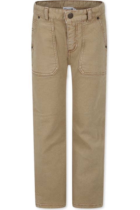 Fashion for Kids Bonpoint Brown Trousers For Boy With Logo