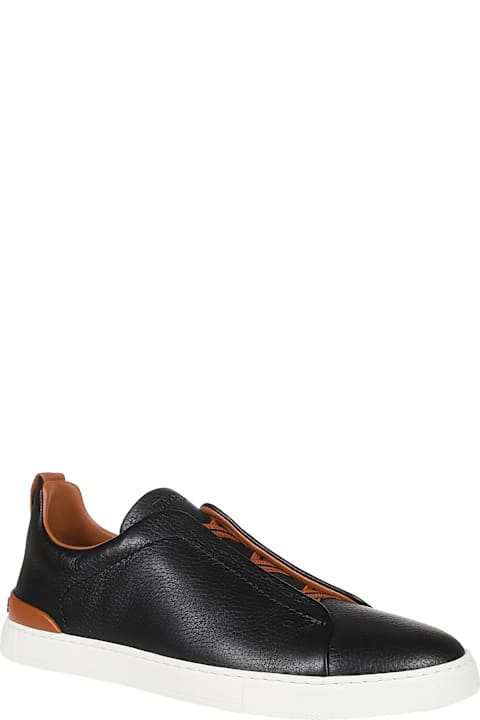 Fashion for Men Zegna Triple Stitch Low Top Sneakers