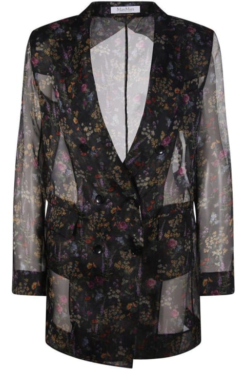 Sale for Women Max Mara Floral Printed Sheer Jacket