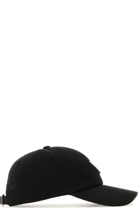 Hats for Women Valentino Garavani Black Stretch Cotton Baseball Cap