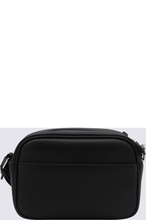 Courrèges Totes for Men Courrèges Black Leather Top Handle Bag