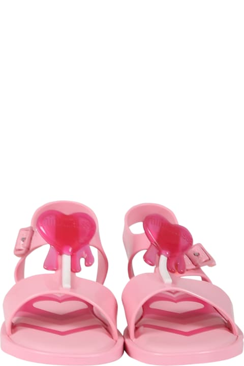 Shoes for Girls Melissa Pink Sandals For Girl With Lollipop