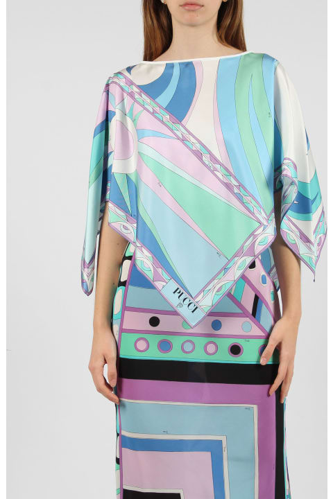 Fashion for Women Pucci Cigni-print Silk Top