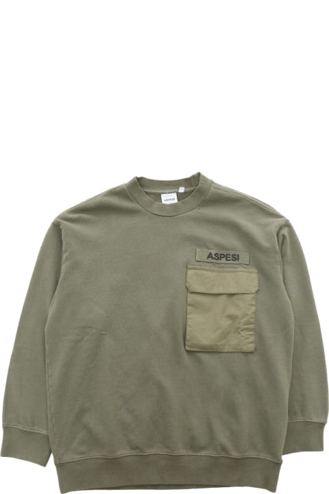 Aspesi Sweaters & Sweatshirts for Boys Aspesi Green Sweatshirt