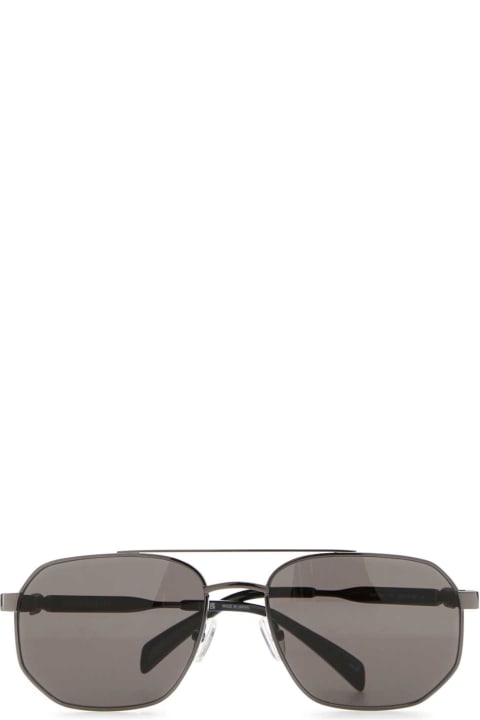 Alexander McQueen Eyewear for Men Alexander McQueen Ruthenium Caravan Floating Skull Sunglasses