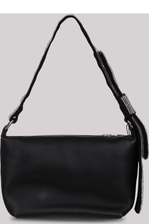 Kara for Women Kara Kara Crystal Bow Leather Shoulder Bag