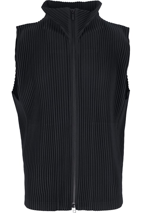 Homme Plissé Issey Miyake for Men Homme Plissé Issey Miyake 'mc March' Zip Pleated Vest