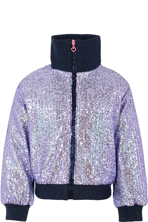 Homeware Billieblush Blue Jacket For Girl With Sequins