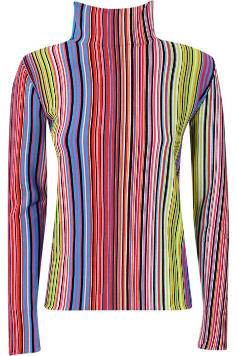 Liviana Conti Sweaters for Women Liviana Conti Striped Viscose Sweater