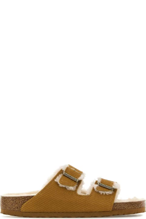 Homeware Birkenstock Mustard Suede Arizona Slippers