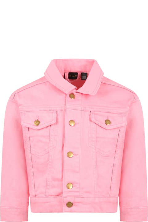 Mini Rodini for Kids Mini Rodini Pink Jacket For Girl With Nessie