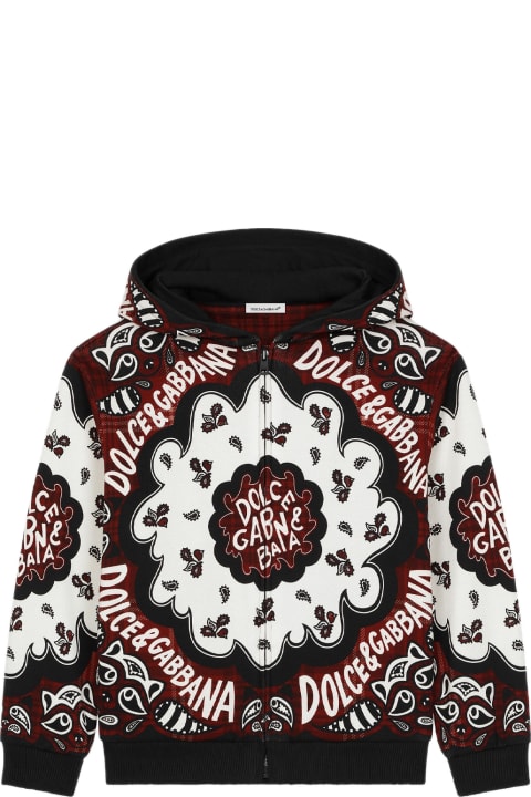 Dolce & Gabbana سترات وبلوزات ثقيلة لـ أولاد Dolce & Gabbana Hoodie