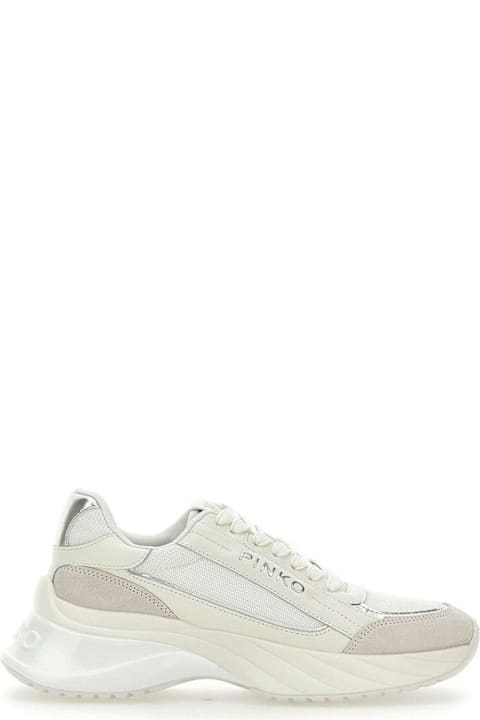 Pinko Ariel 07 Logo Lettering Lace-up Sneakers