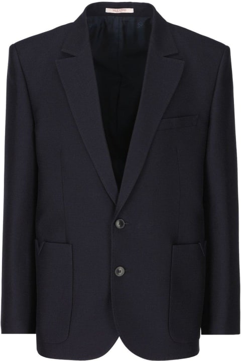 Valentino Coats & Jackets for Men Valentino Valentino Single-breasted Long-sleeved Blazer