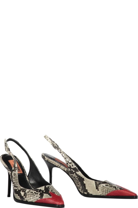 Missoni High-Heeled Shoes for Women Missoni Leather Slingback Pumps