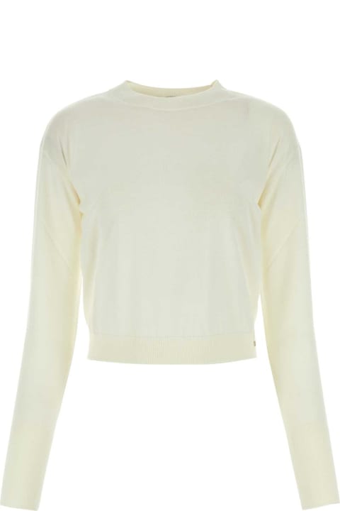 Herno Fleeces & Tracksuits for Women Herno Ivory Wool Sweater