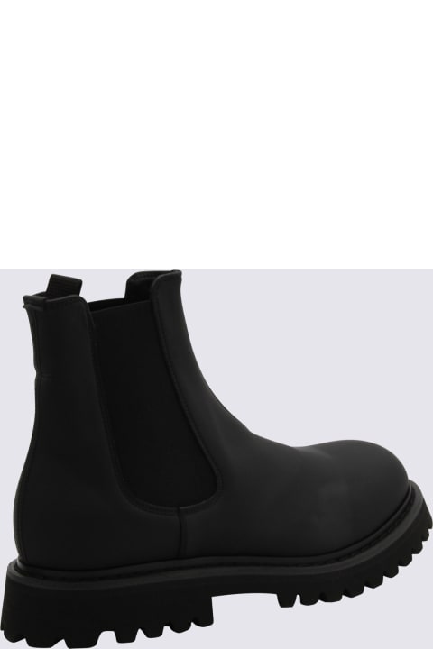 Premiata Boots for Men Premiata Black Leather Beatle Boots