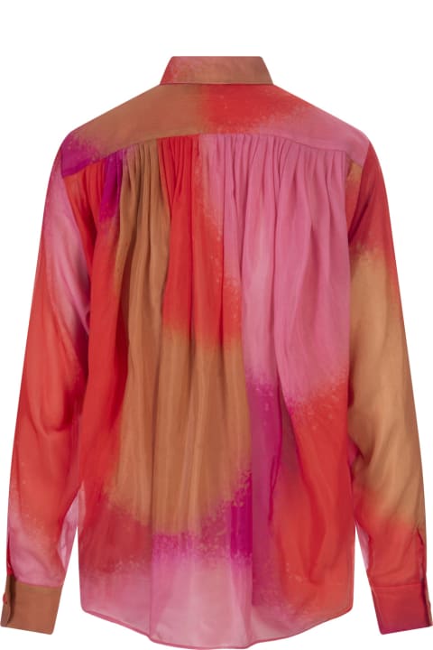 Gianluca Capannolo for Women Gianluca Capannolo Multicolour Silk Shirt With Gathering