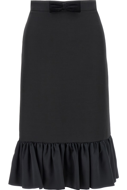 ウィメンズ Valentino Garavaniのスカート Valentino Garavani Valentino Garavani Crepe Couture Skirt