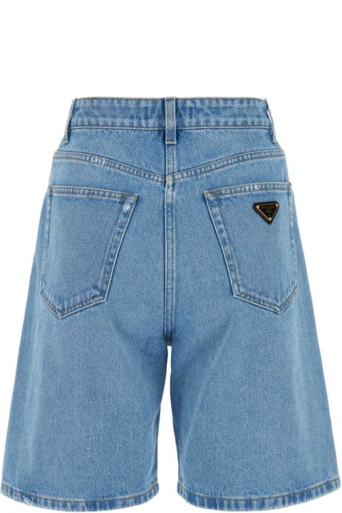 Prada Pants & Shorts for Women Prada Denim Bermuda Shorts