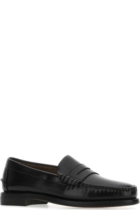 Sebago Loafers & Boat Shoes for Men Sebago Black Leather Classic Dan Loafers
