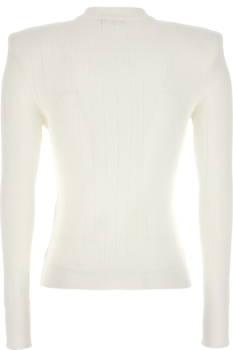 Balmain Clothing for Women Balmain Crew-neck Sweater With Buttons