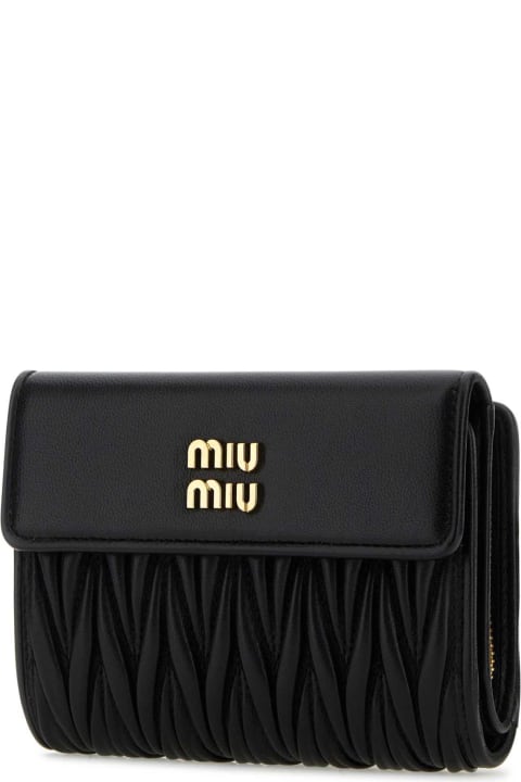 Fashion for Women Miu Miu Black Nappa Leather Wallet