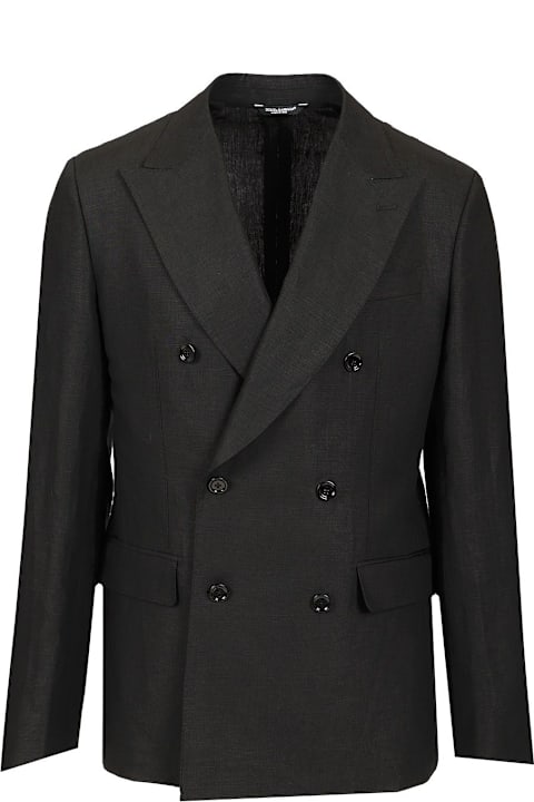 Dolce & Gabbana Coats & Jackets for Men Dolce & Gabbana Linen Double-breasted Jacket