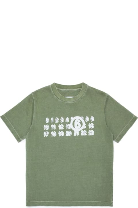 Maison Margiela for Kids Maison Margiela Maison Margiela T-shirts And Polos Green