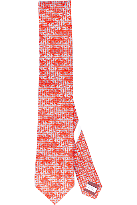 Ties for Men Ferragamo Salvatore Ferragamo Ties Red