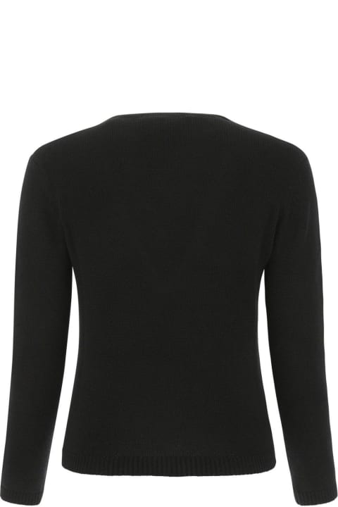 Sweaters for Women Saint Laurent V-neck Ribbed Jumper