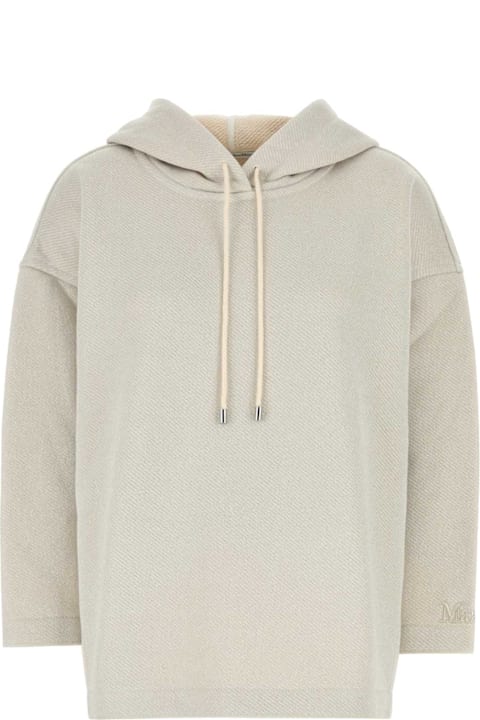 Fleeces & Tracksuits for Women Max Mara Light Grey Cotton Blend Rally Sweatshirt