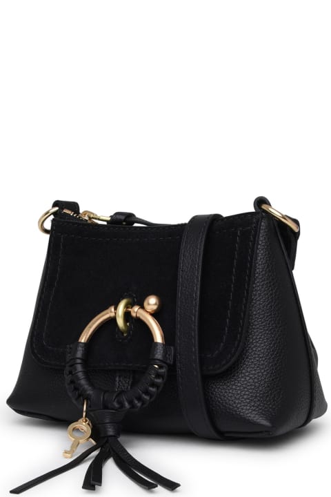 ウィメンズ See by Chloéのショルダーバッグ See by Chloé Joan Mini Black Leather Crossbody Bag