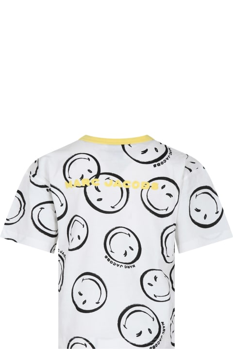 Fashion for Men Marc Jacobs White T-shirt For Kids With Logo
