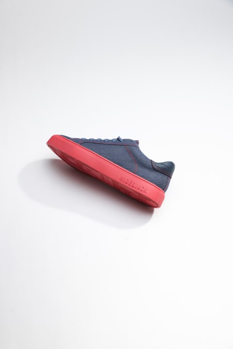 Low Top Sneaker - Essence Denim Blue Red