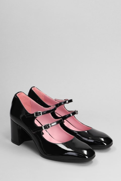 High-Heeled Shoes for Women Carel Alice Pumps In Black Patent Leather