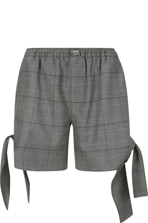 Coperni Pants & Shorts for Women Coperni Knotted Checked Shorts