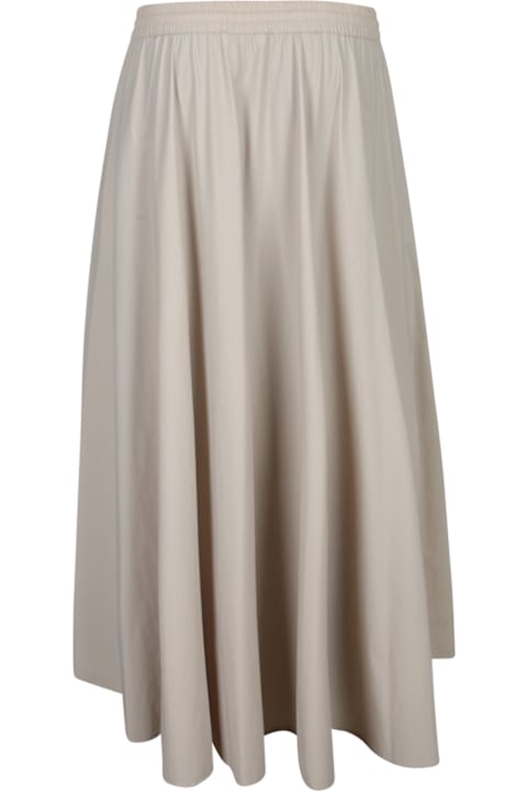 Herno Skirts for Women Herno Cream Stretch Nylon Midi Skirt