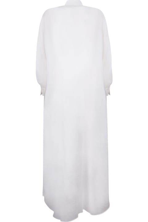 Ermanno Scervino Dresses for Women Ermanno Scervino White Ramie Chemisier Dress