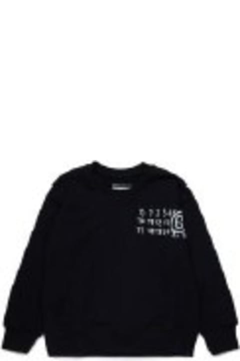 Homeware MM6 Maison Margiela Black Sweatshirt For Kids With Logo