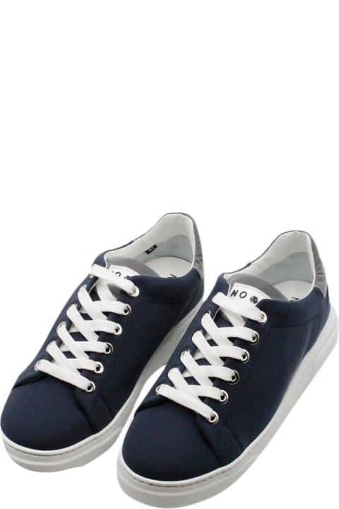 Sneaker With Laces In Technical Fabric