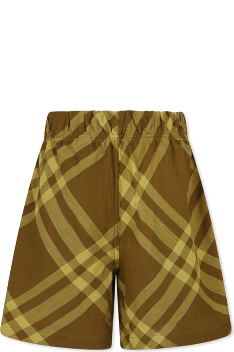 Burberry Bottoms for Boys Burberry Brown Shorts For Boy With Vintage Check