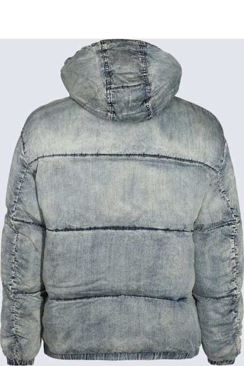 Diesel for Kids Diesel Blue Cotton Down Jacket