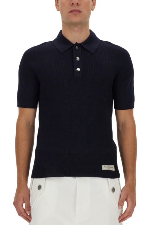 Homeware Balmain Polo With Logo Patch