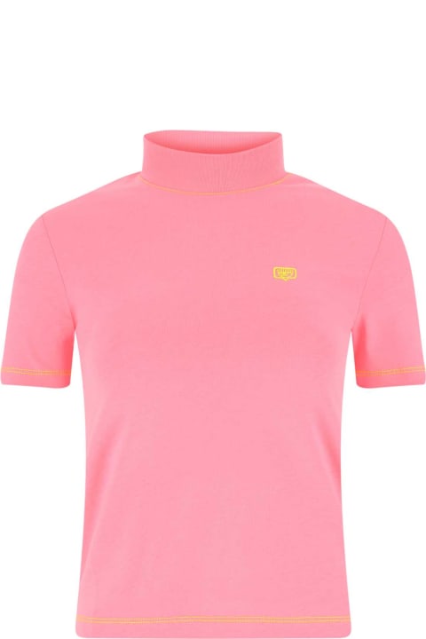 Chiara Ferragni Topwear for Women Chiara Ferragni Pink Cotton T-shirt