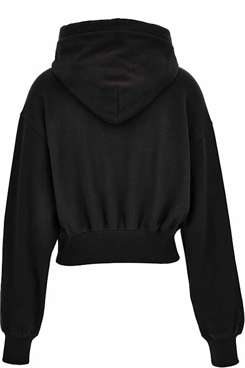 أدوات منزلية Versace Versace Jeans Couture Black Hoodie With Gold Logo