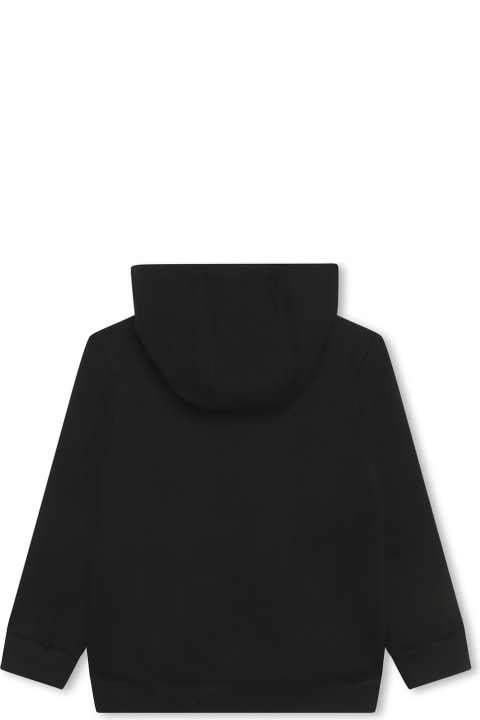 キッズ新着アイテム Givenchy Black Hoodie With Multicoloured Signature